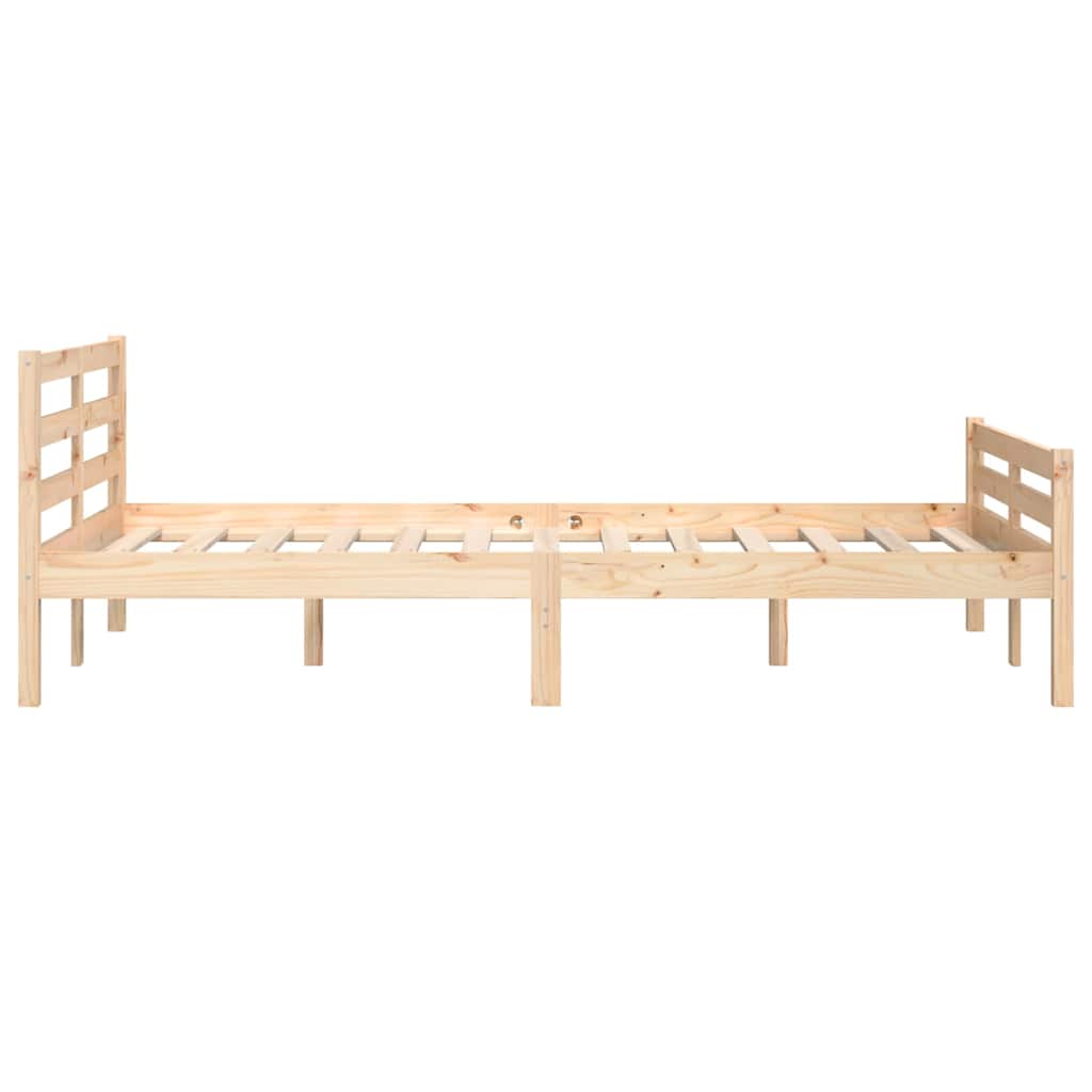 sengeramme uden madras 160x200 cm massivt træ