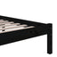 sengeramme 100x200 cm massivt træ sort