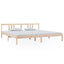 sengeramme uden madras 200x200 cm massivt træ