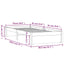 sengeramme 75x190 cm massivt træ