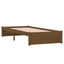 sengeramme 75x190 cm Small Single massivt træ gyldenbrun