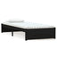 sengeramme 75x190 cm Small Single massivt træ sort