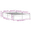 sengeramme 120x190 cm Small Double massivt træ sort