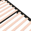 sengeramme 140x190 cm massivt træ sort