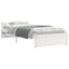 sengeramme 90x190 cm Single massivt træ hvid
