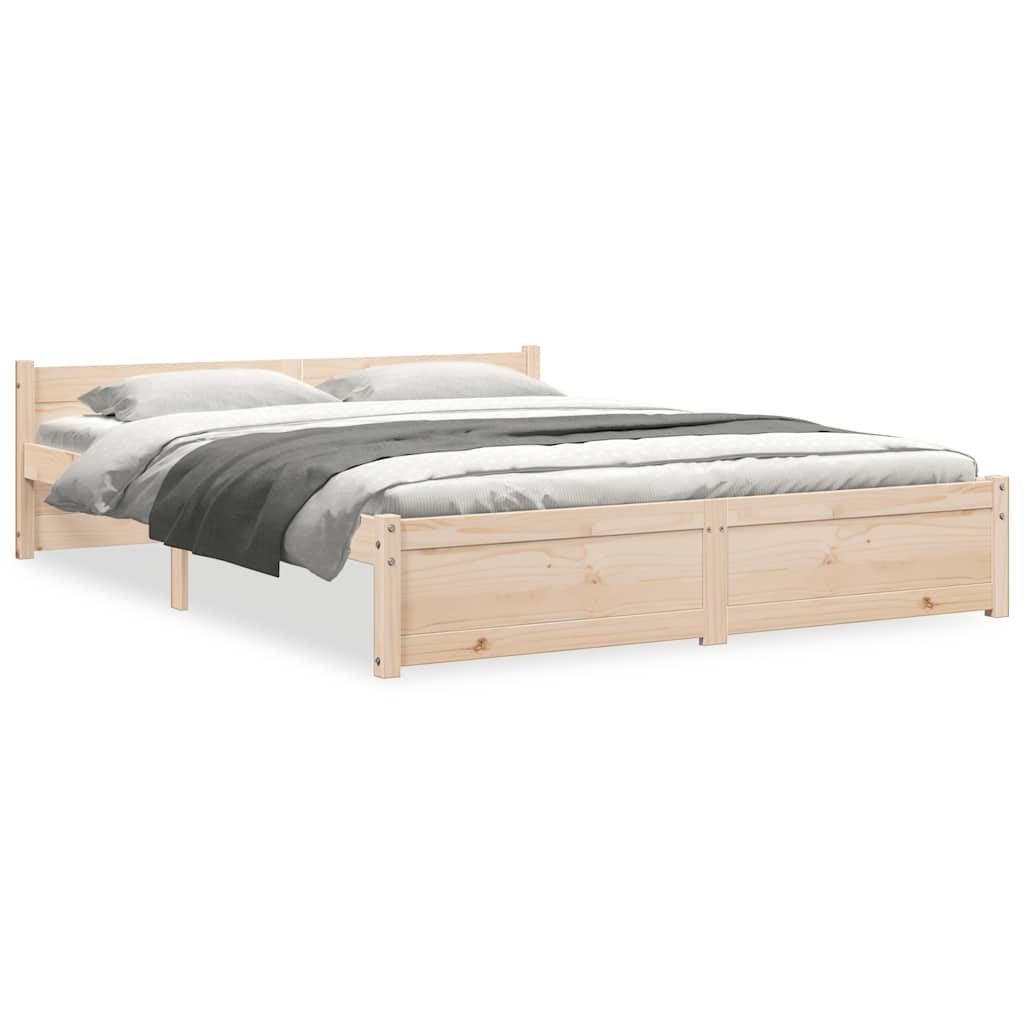 sengeramme 140x190 cm massivt træ