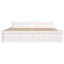 sengeramme 140x200 cm massivt træ hvid