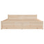 sengeramme 150x200 cm massivt træ