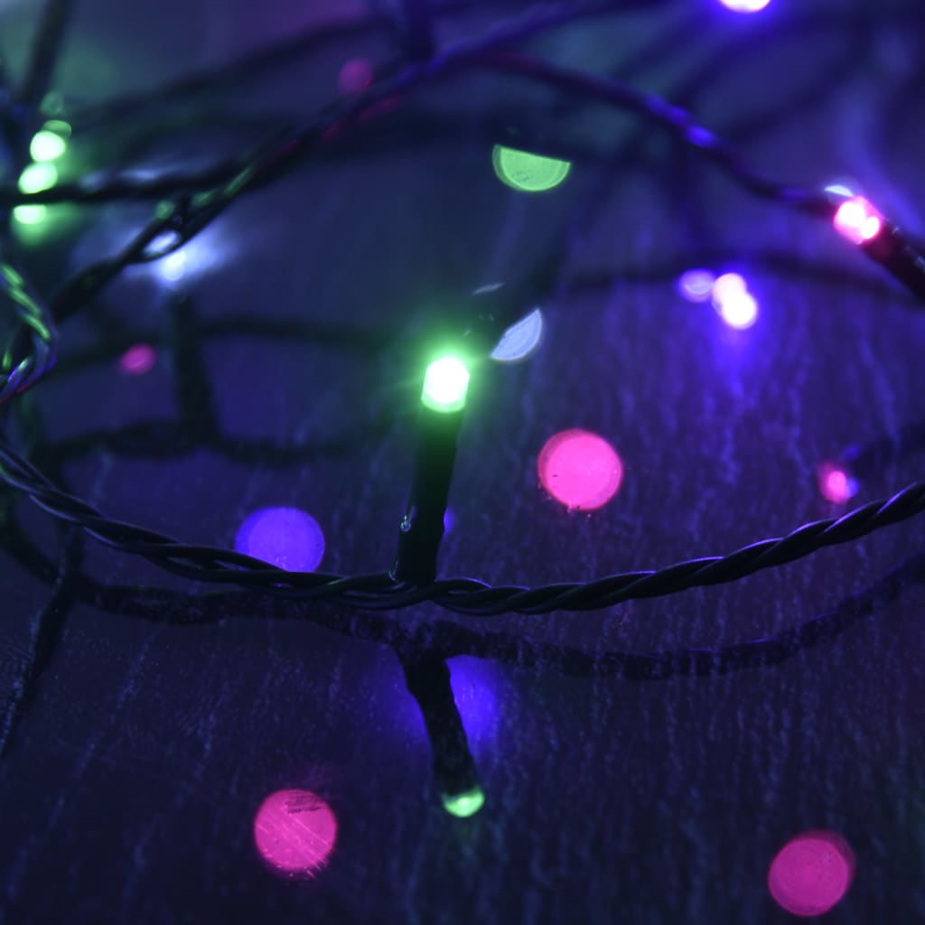 LED-lyskæde med 150 LED'er 15 m PVC pastelfarver
