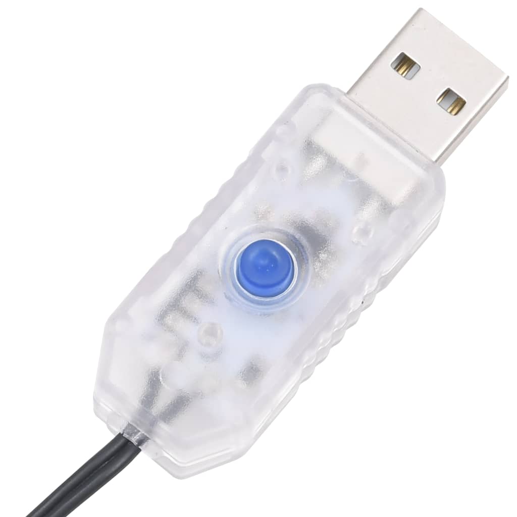 LED-lyskæde med 300 LED'er 30 m PVC kold hvid lys