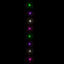 LED-lyskæde med 400 LED'er 40 m PVC pastelfarver
