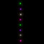 LED-lyskæde med 600 LED'er 60 m PVC pastelfarver