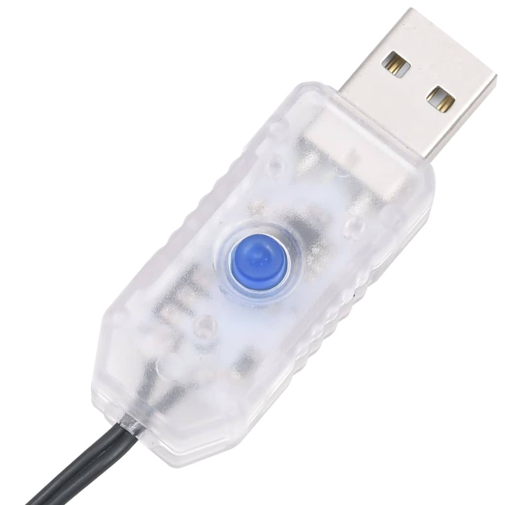 LED-lyskæde 400 LED'er PVC koldt hvidt lys