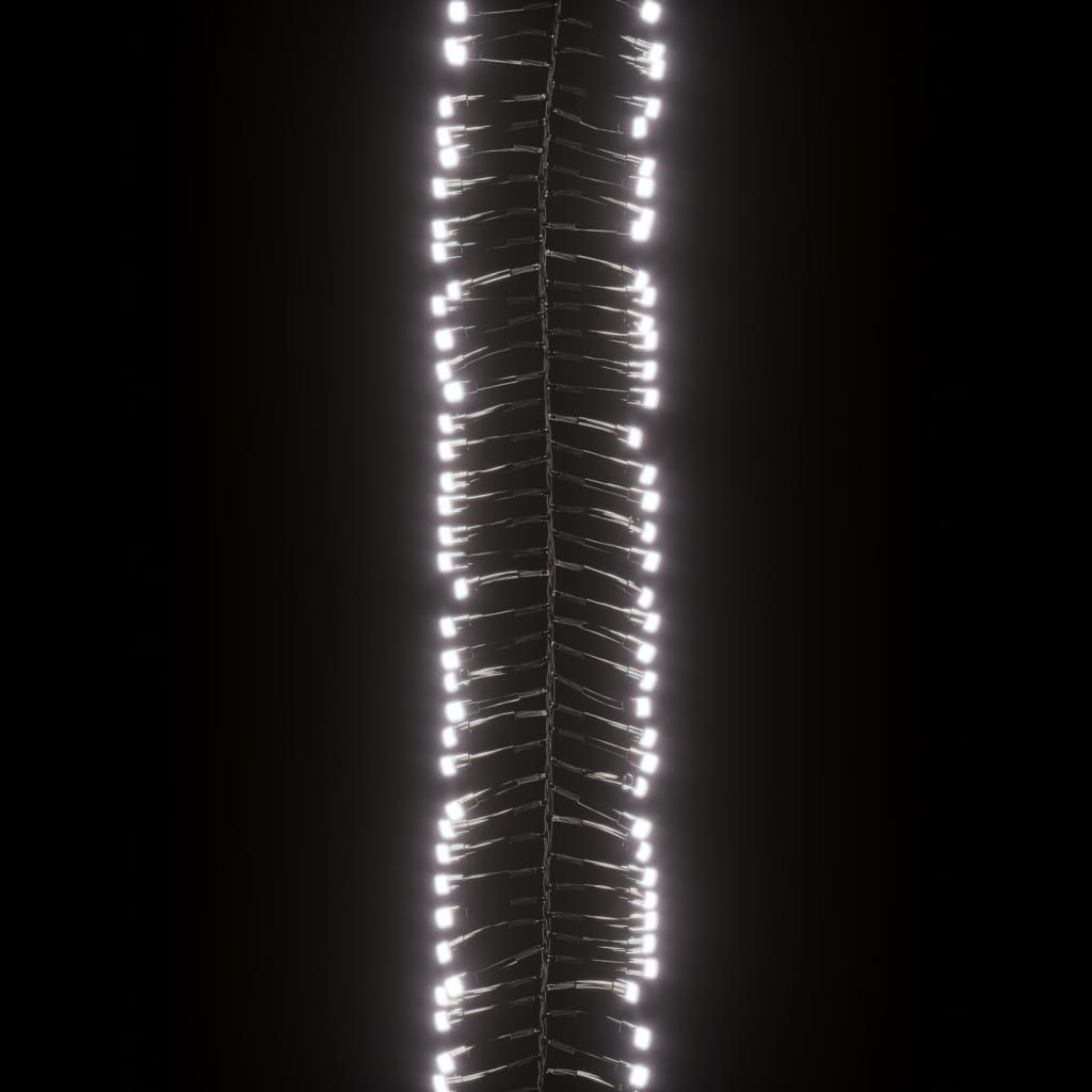 LED-lyskæde 1000 LED'er PVC koldt hvidt lys