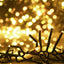 LED-lyskæde 3000 LED'er PVC varmt hvidt lys