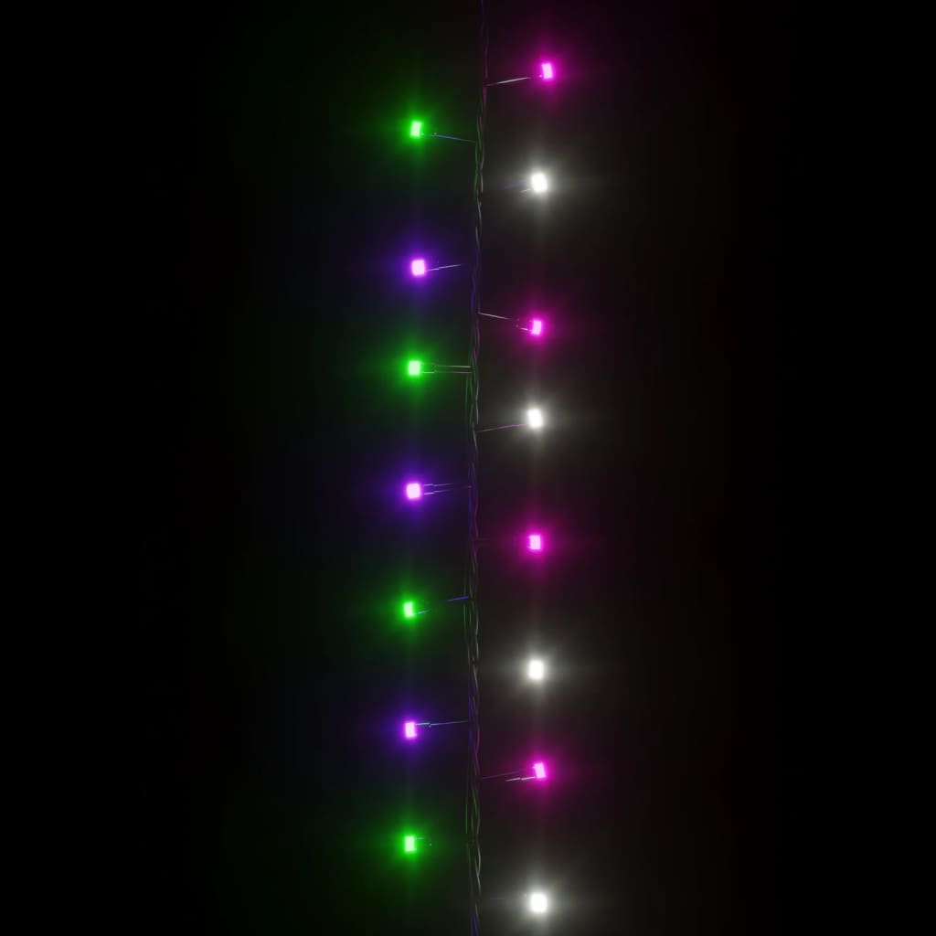 kompakt LED-lyskæde 1000 LED'er 25 m PVC pastelfarvet lys