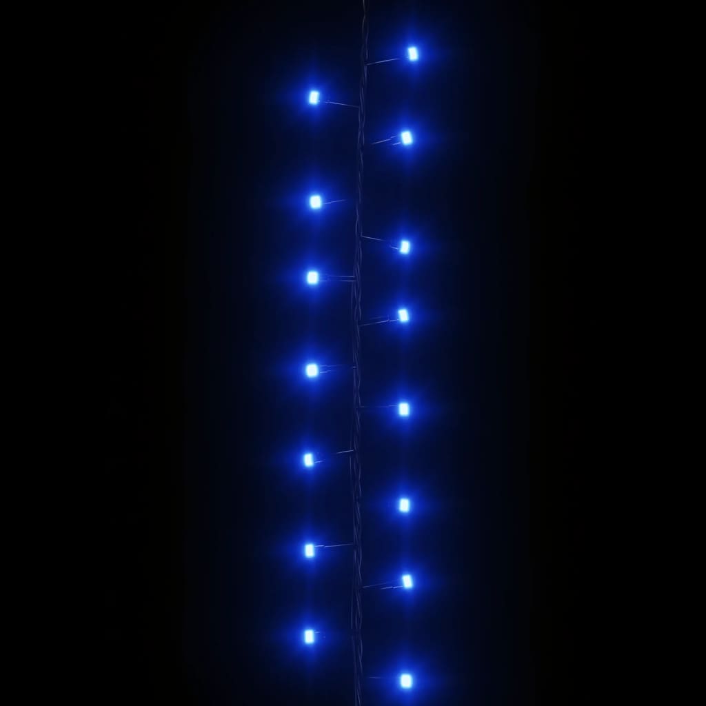 kompakt LED-lyskæde 2000 LED'er 45 m PVC blåt lys