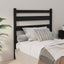 sengegærde 81x4x100 cm massivt fyrretræ sort