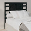 sengegærde 106x4x100 cm massivt fyrretræ sort