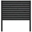 sengegærde 96x4x100 cm massivt fyrretræ sort