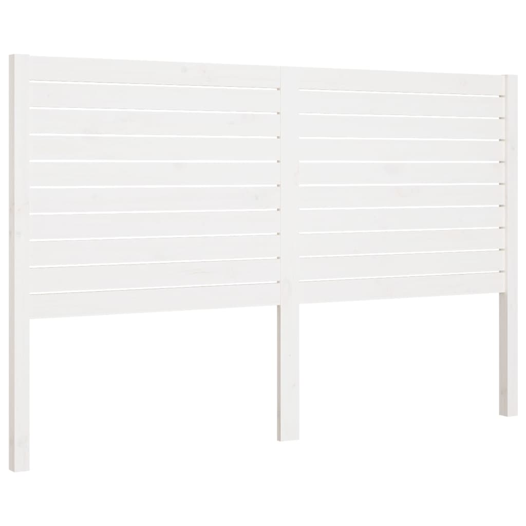 sengegærde 126x4x100 cm massivt fyrretræ hvid