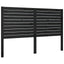 sengegærde 126x4x100 cm massivt fyrretræ sort
