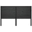 sengegærde 126x4x100 cm massivt fyrretræ sort