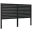 sengegærde 141x4x100 cm massivt fyrretræ sort