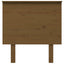 sengegærde 79x6x82,5 cm massivt fyrretræ gyldenbrun