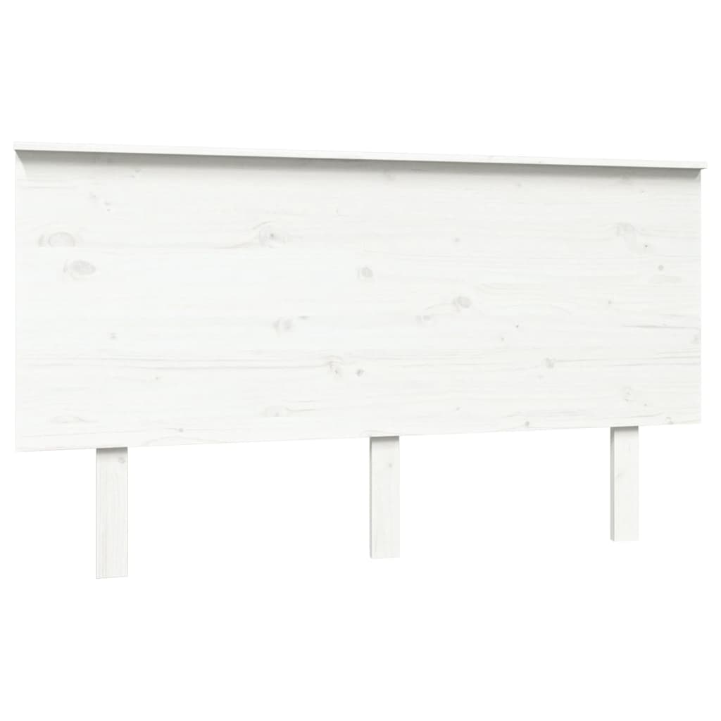 sengegærde 144x6x82,5 cm massivt fyrretræ hvid