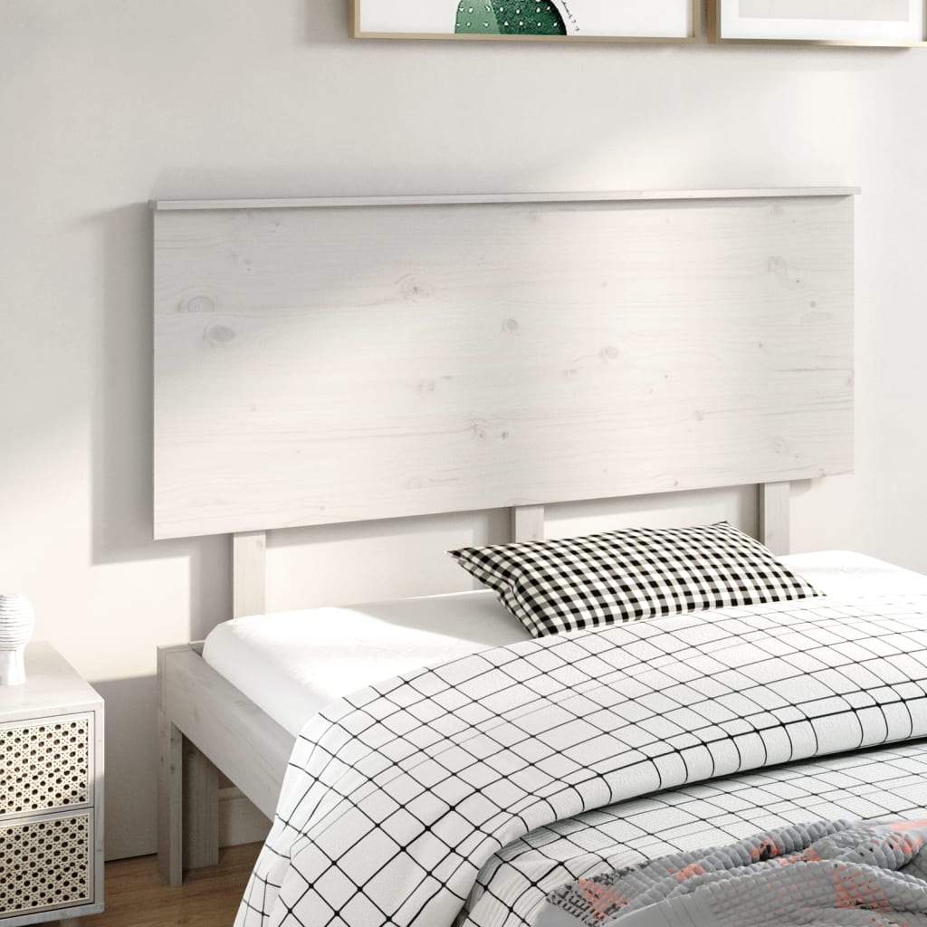 sengegærde 144x6x82,5 cm massivt fyrretræ hvid