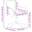 drejelige spisebordsstole 2 stk. fløjl lysegrøn
