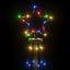 kegleformet juletræ 108 LED'er 70x180 cm flerfarvet