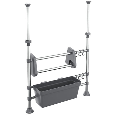 justerbart køkkenstativ aluminium
