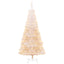 kunstigt juletræ med farverige grene 180 cm PVC hvid