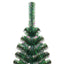 kunstigt juletræ med farverige grene 150 cm PVC grøn