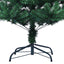 kunstigt juletræ med farverige grene 150 cm PVC grøn