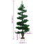 juletræ med lys og potte PVC 120 cm grøn
