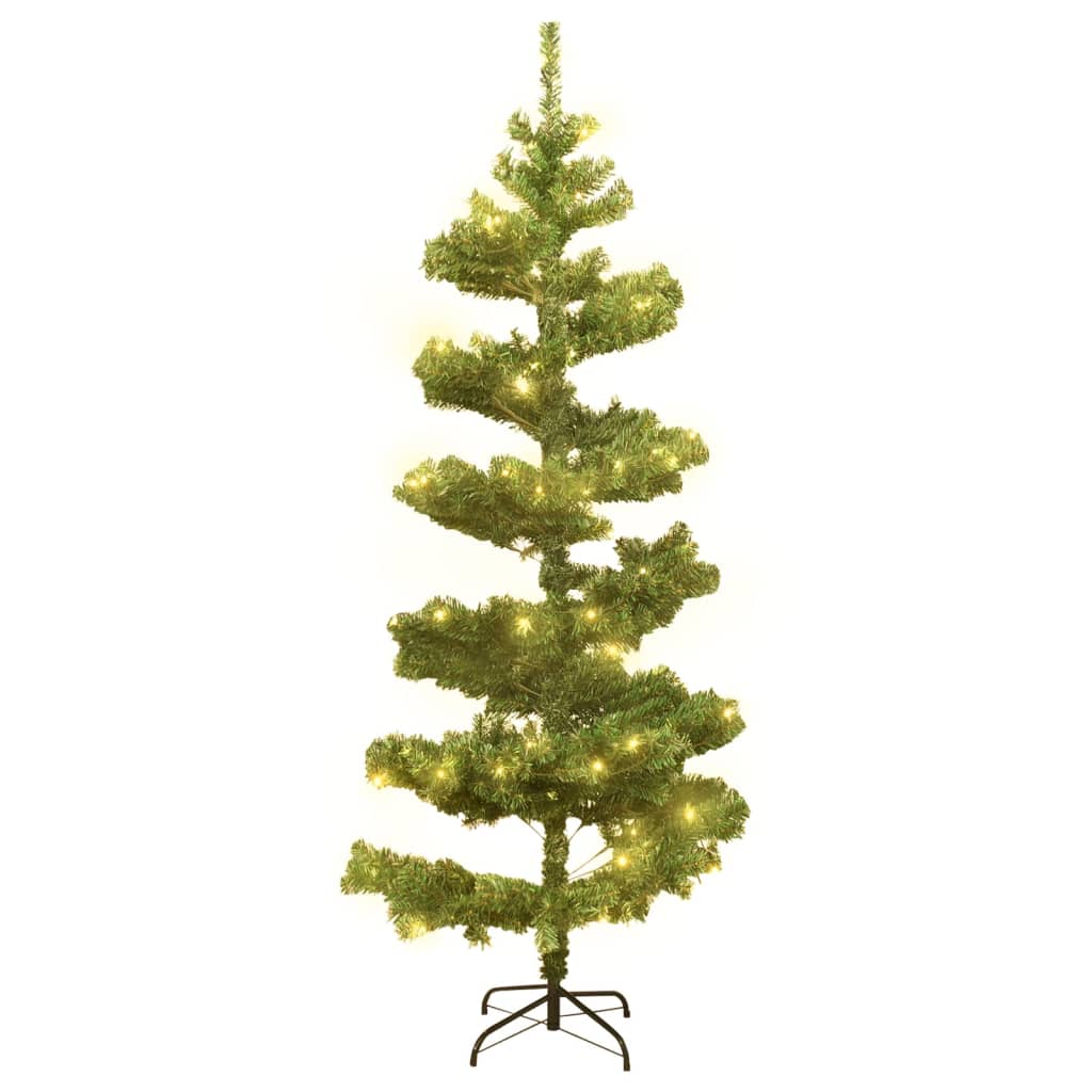juletræ med juletræsfod 150 cm PVC grøn