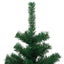 juletræ med lys og juletræsfod PVC 180 cm grøn
