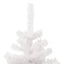 juletræ med lys og potte PVC 120 cm hvid