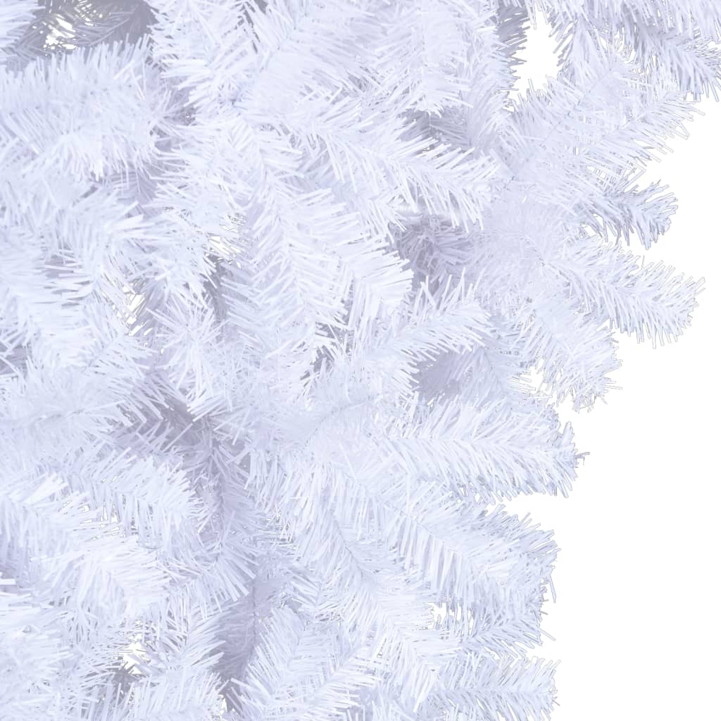 kunstigt omvendt juletræ med juletræsfod 240 cm hvid