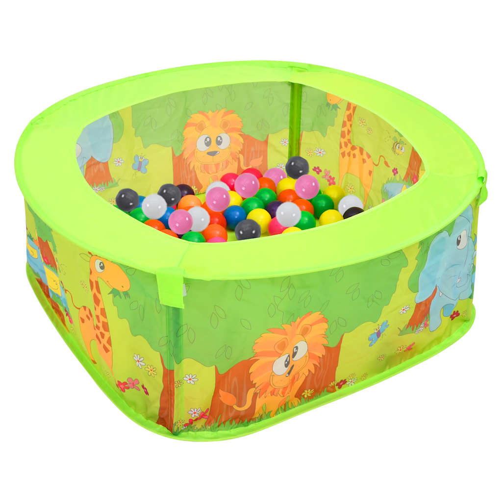 boldgrav med 300 bolde 75x75x32 cm billede