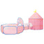 legetelt til børn med 250 bolde 301x120x128 cm pink