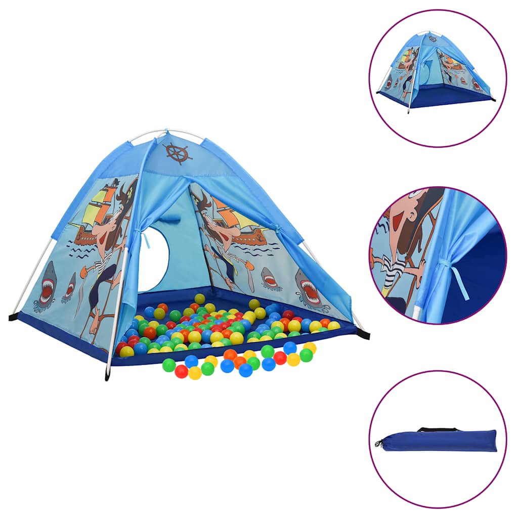 legetelt til børn med 250 bolde 120x120x90 cm billede