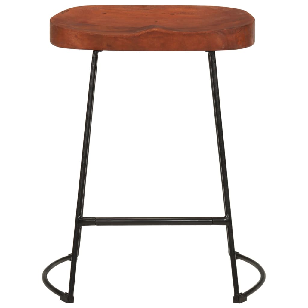 Gavin-barstole 2 stk. 45x38x53 cm massivt mangotræ