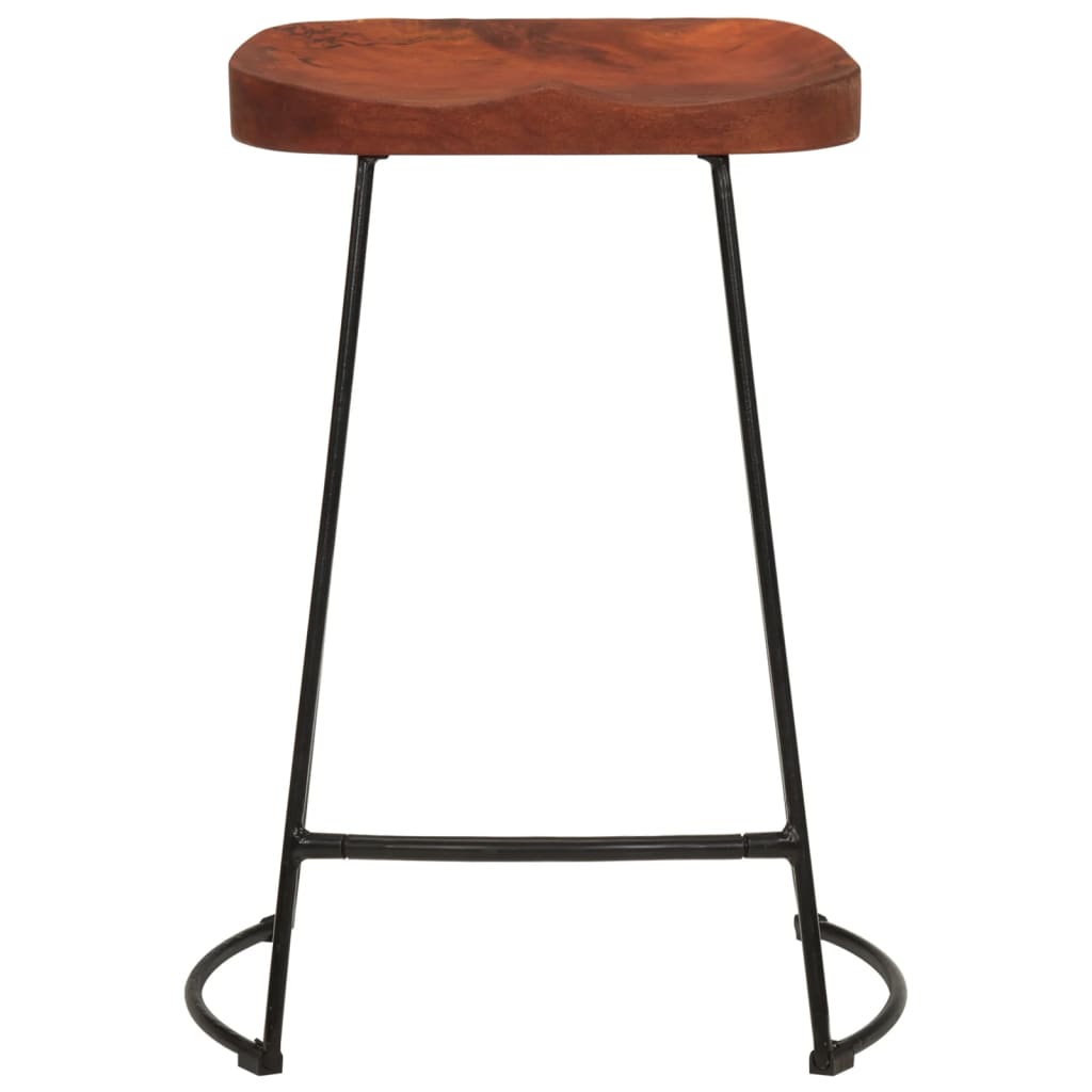 Gavin-barstole 2 stk. 45x40x63 cm massivt mangotræ