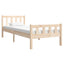 sengeramme 75x190 cm massivt træ