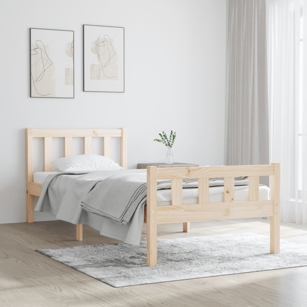 sengeramme 90x190 cm massivt træ