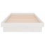 sengeramme 90x200 cm massivt træ hvid